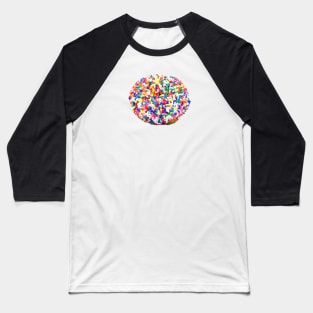 Sprinkle Donut Photo Baseball T-Shirt